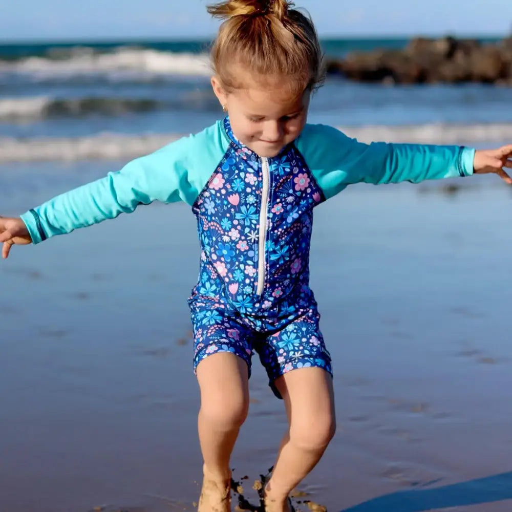 All-in-one Sunsuit | Flower Power