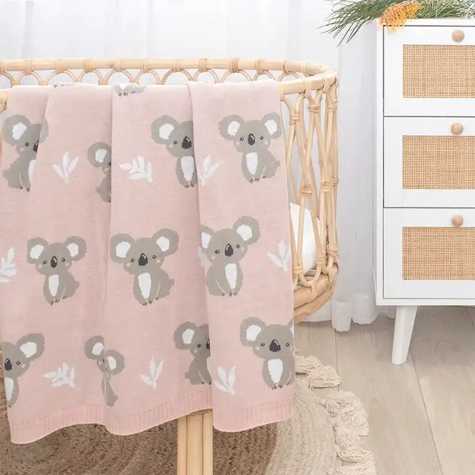 Australiana Blanket - Pink Koala