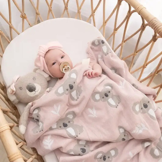 Australiana Blanket - Pink Koala