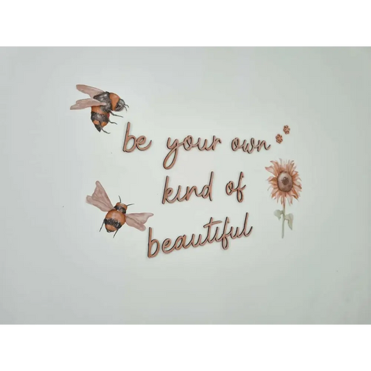 be your own kind of beautiful wall plaque