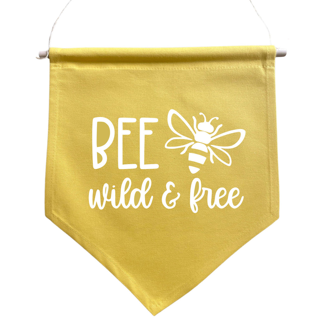 bee wild & free Mustard Flag