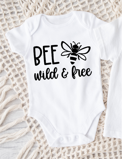 Bee wild and free Onesie - Size 6-12 Months