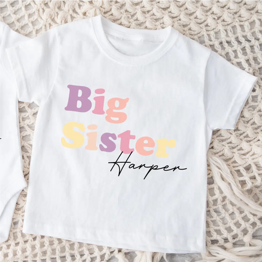 Big Sister T-Shirt - Pastel