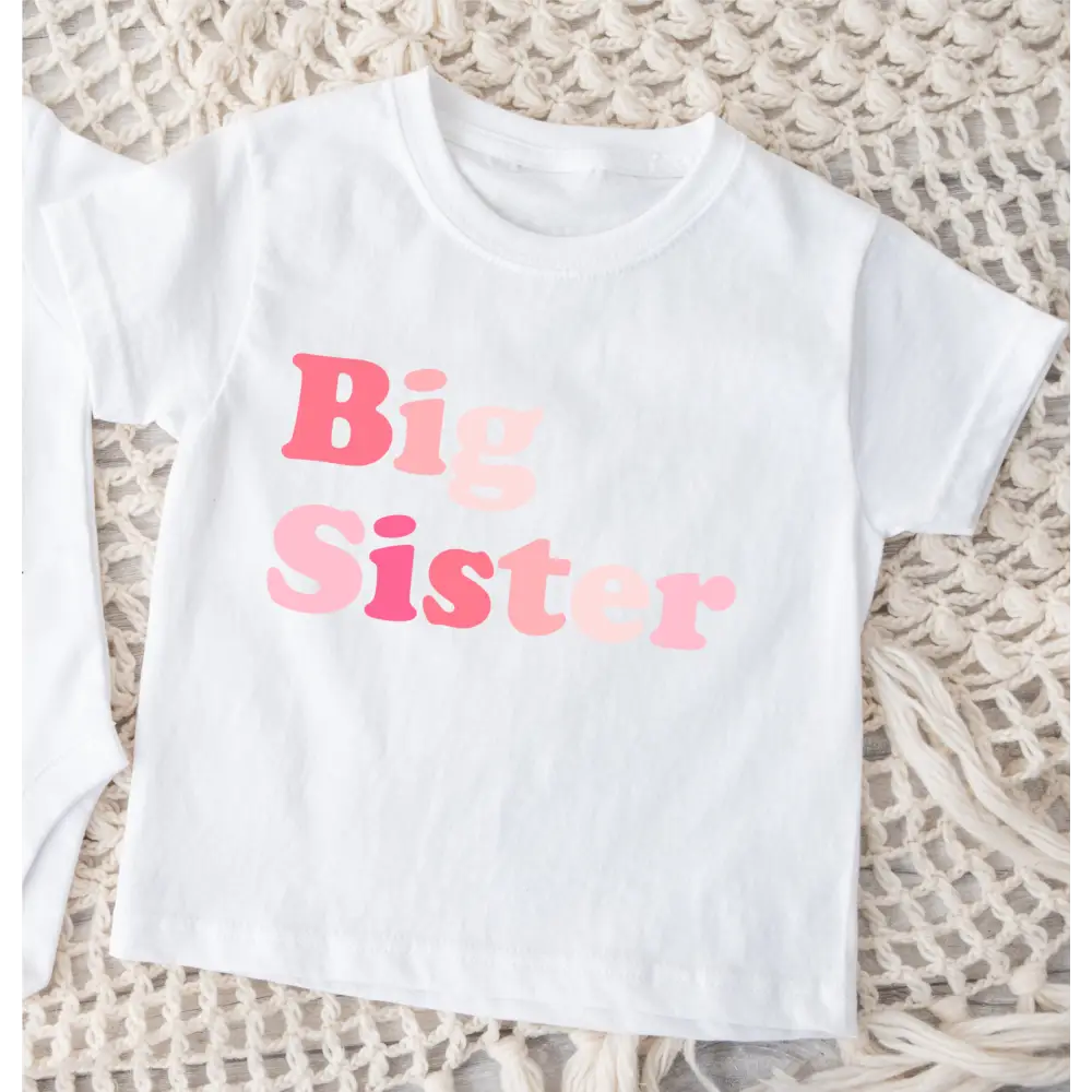 Big Sister T-Shirt - Pink