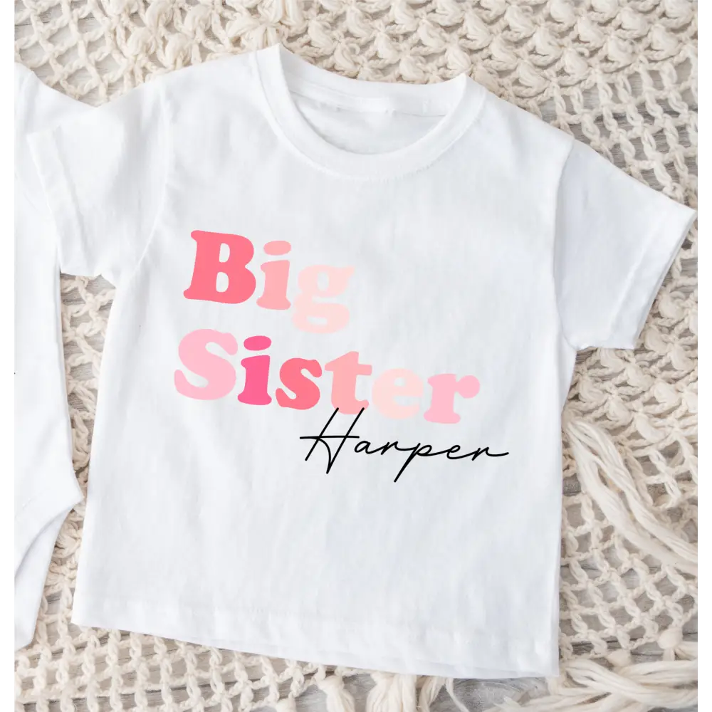 Big Sister T-Shirt - Pink