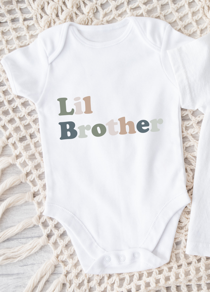 Lil Brother Onesie - Natural