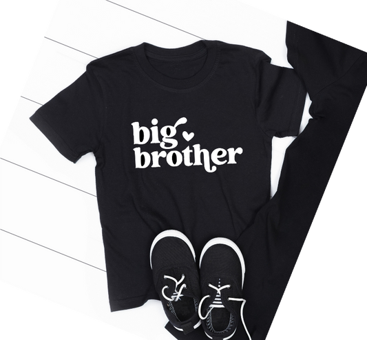 big brother Black TSHIRT - Size 8