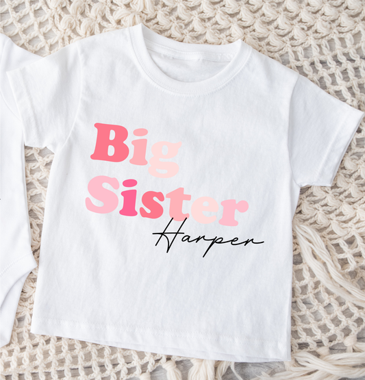 Big Sister T-Shirt - Pink