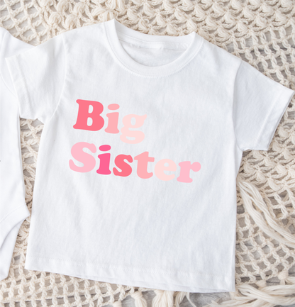 Big Sister T-Shirt - Pink