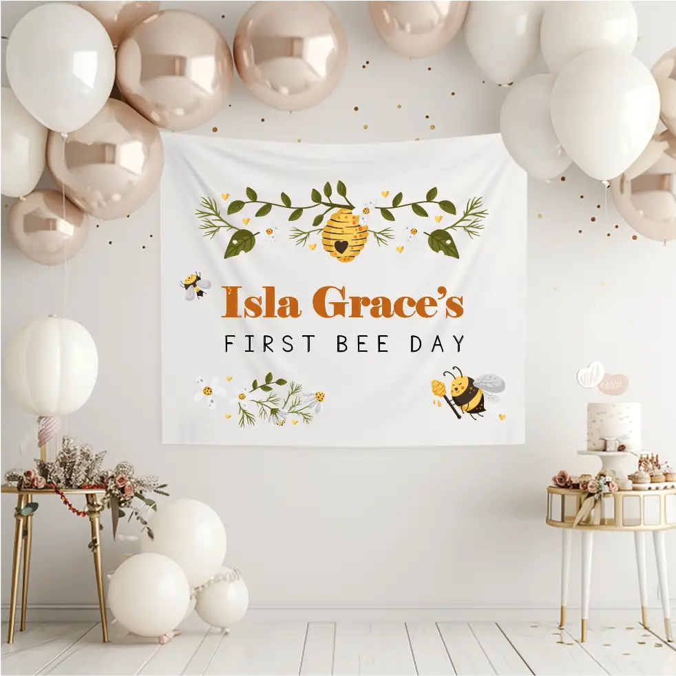 Birthday Banner - Bee