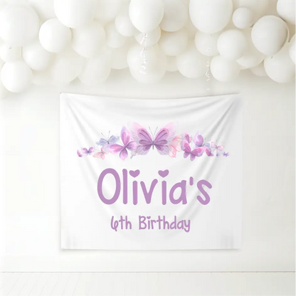 Birthday Banner - Butterfly - Timber Tinkers