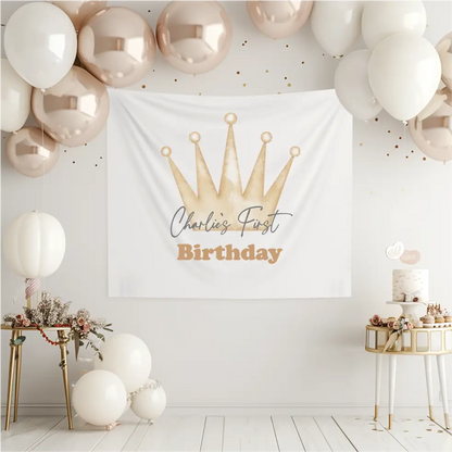 Birthday Banner - Crown