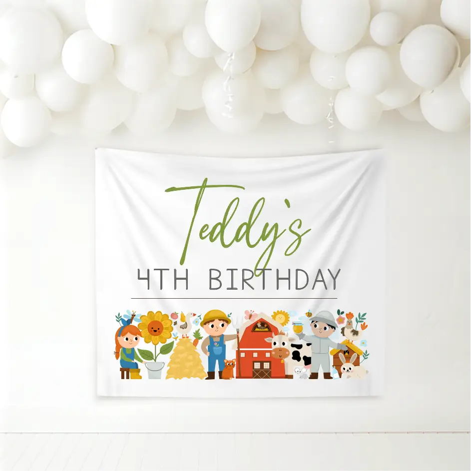 Birthday Banner - Farm