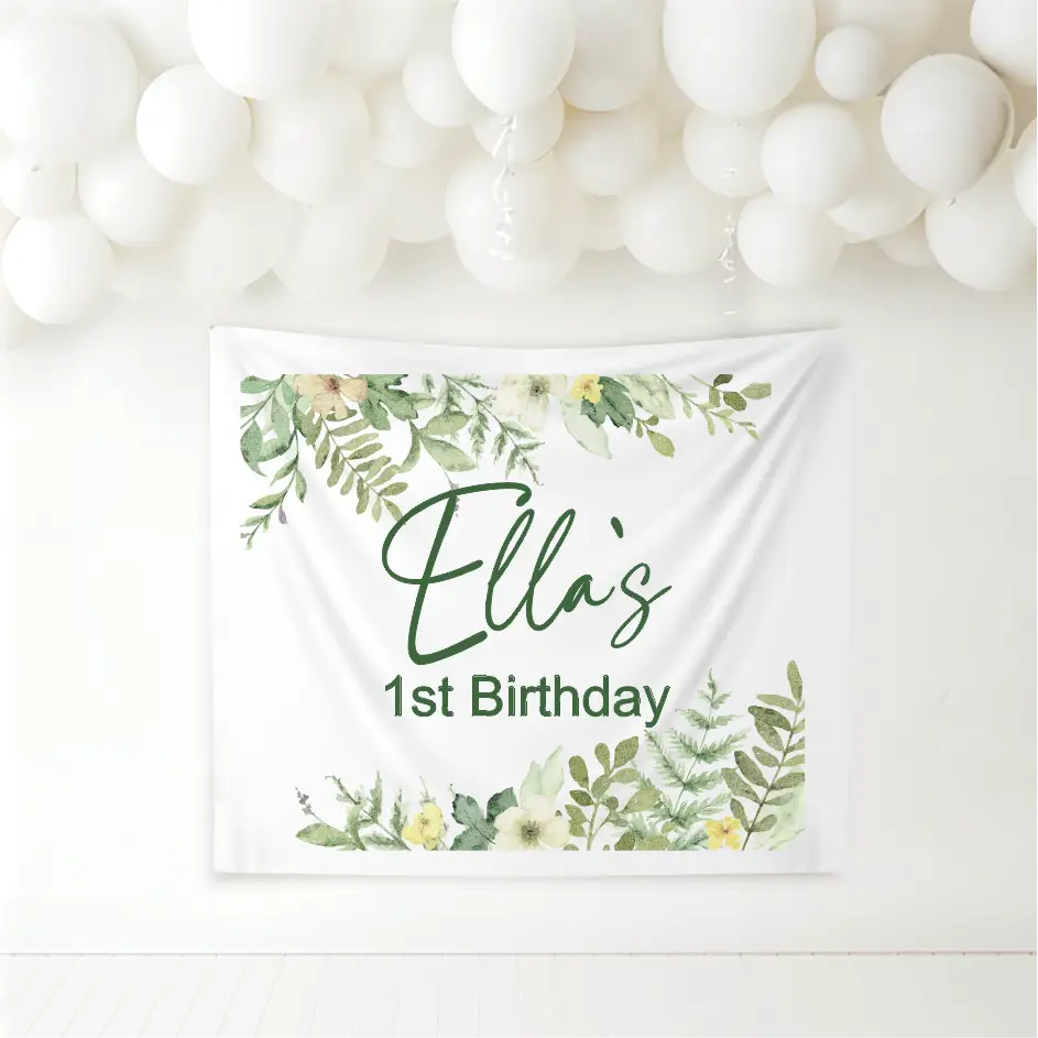 Birthday Banner - Foilage