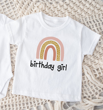 Rainbow Birthday Girl T-Shirt