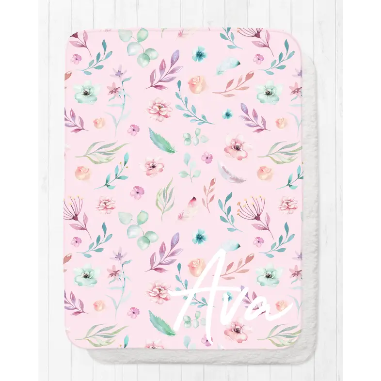 Blanket - Pink Floral