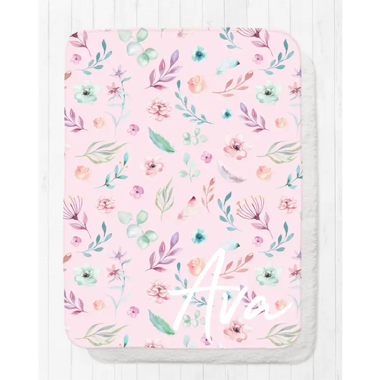Blanket - Pink Floral - Timber Tinkers