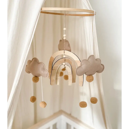 Boho Rainbow Nursery Mobile