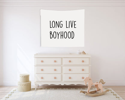 Long Live Boyhood Canvas Wall Hang