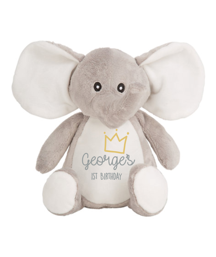 Elephant Plush - Crown