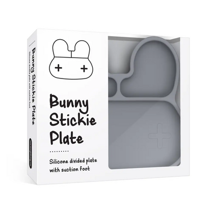 Bunny Stickie® Plate - Grey