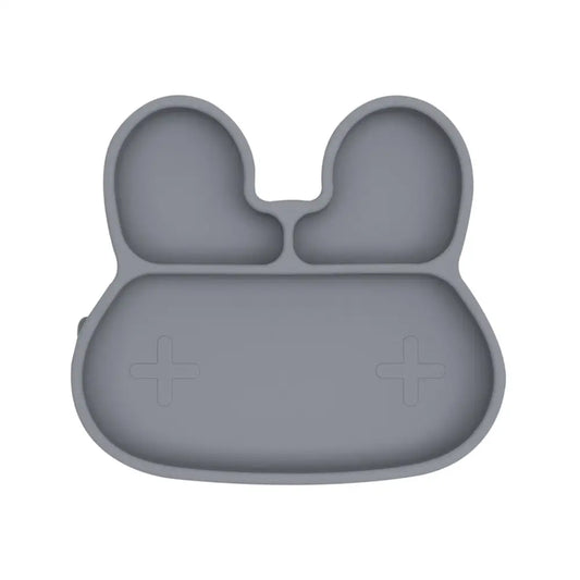 Bunny Stickie® Plate - Grey - Timber Tinkers