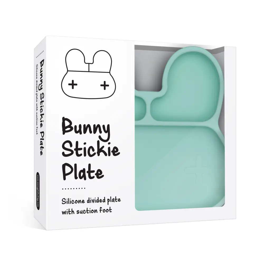 Bunny Stickie® Plate - Mint