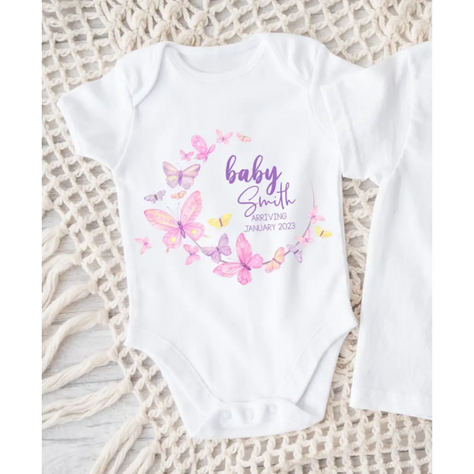 Butterfly Baby onesie - Timber Tinkers