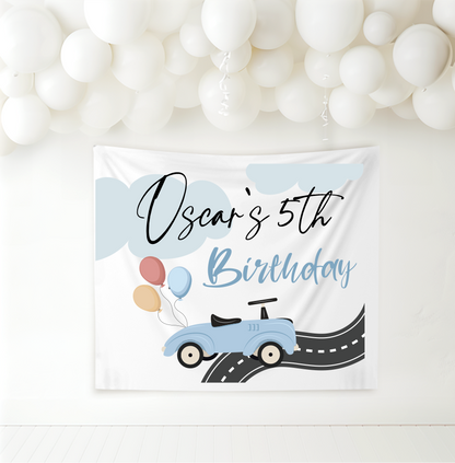 Birthday Banner - Race Car