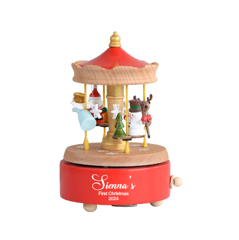 Christmas Music Box - Santa Carousel