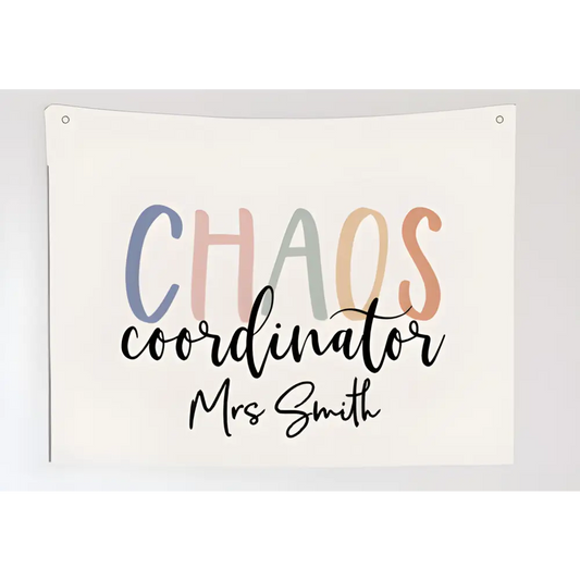 Chaos Coordinator Wall Hang - Timber Tinkers