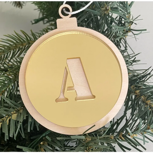 Christmas Monogram Ornament