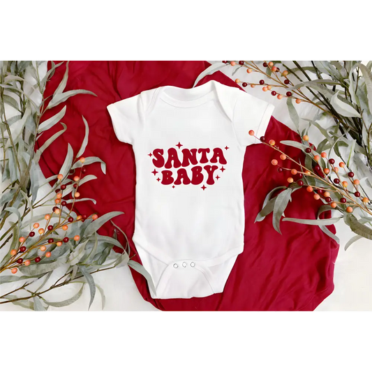 Christmas Onesie - Santa Baby Retro