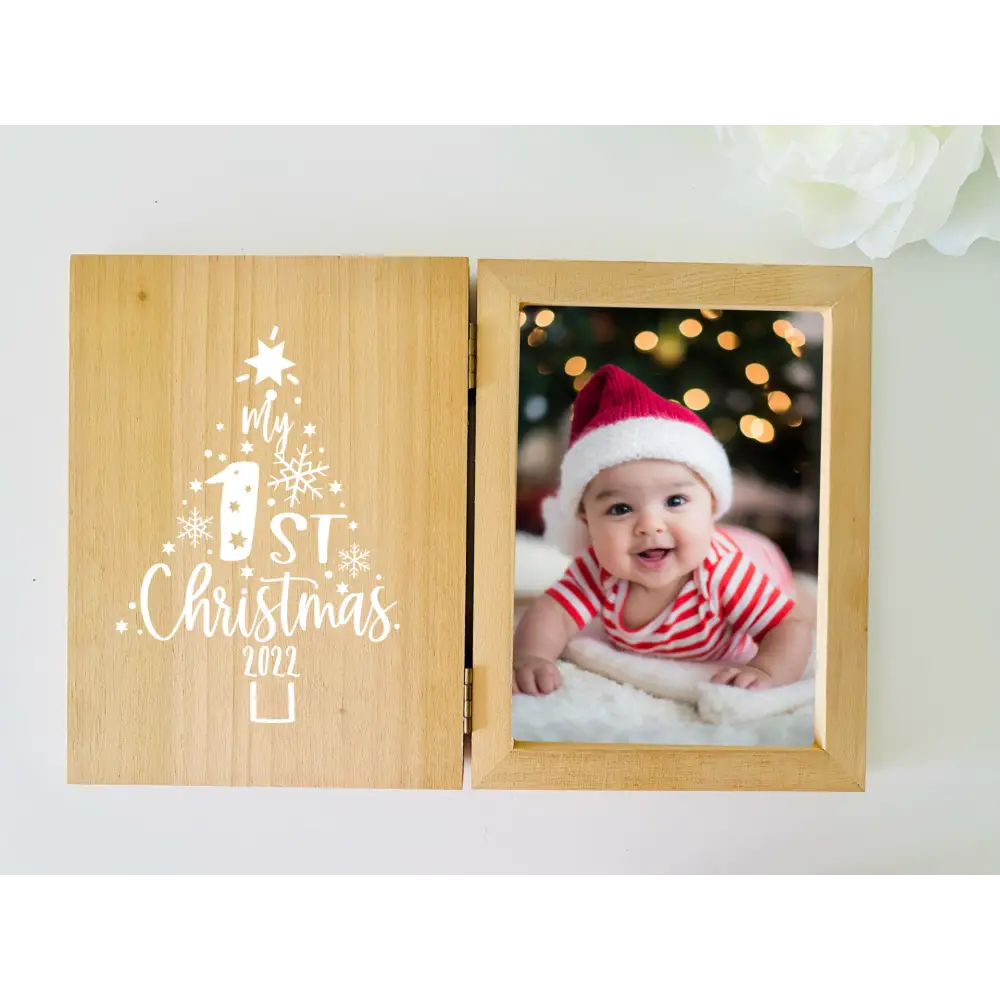 Christmas Photo Frame - 1st Christmas Tree 2025 - Timber Tinkers