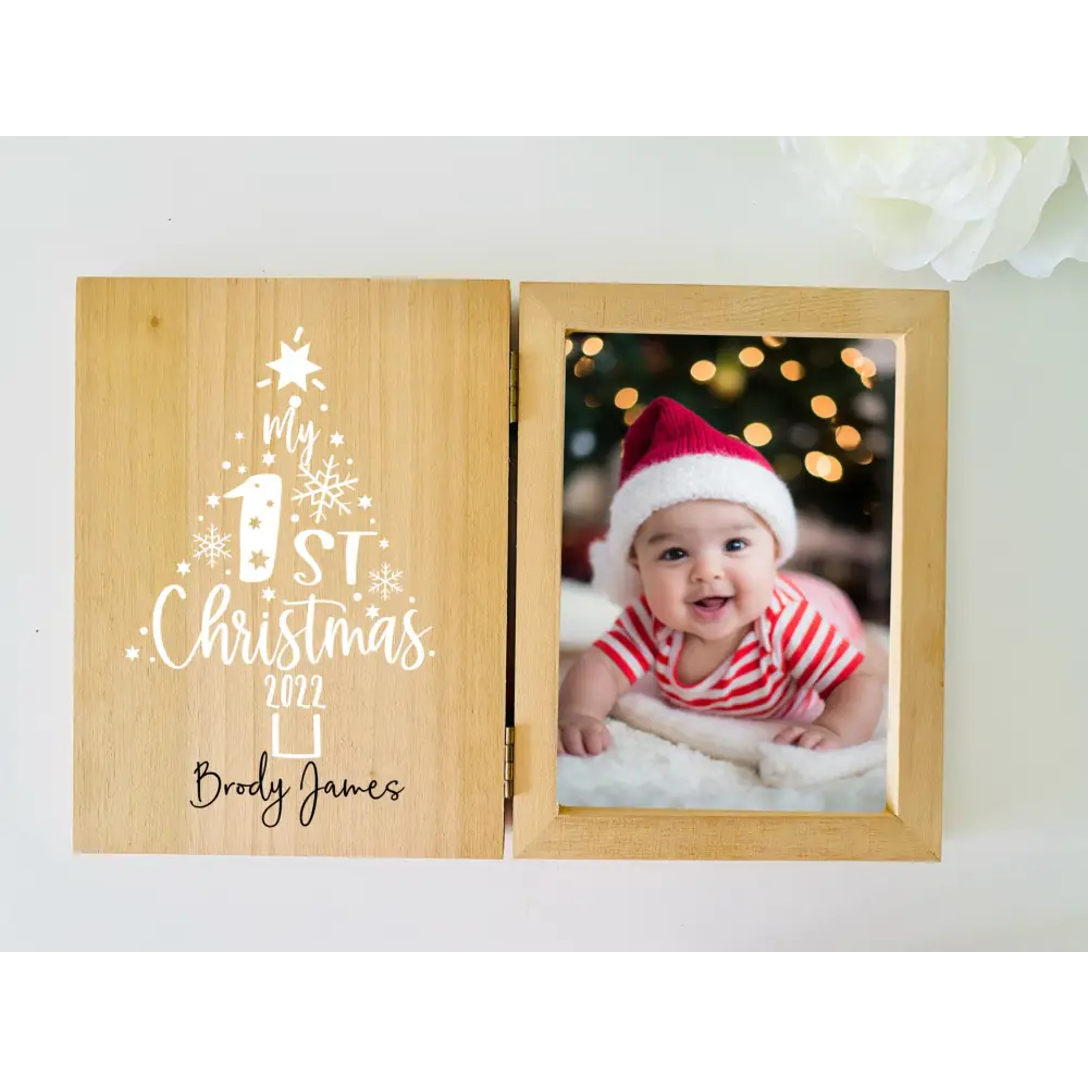 Christmas Photo Frame - 1st Christmas Tree 2025 - Timber Tinkers