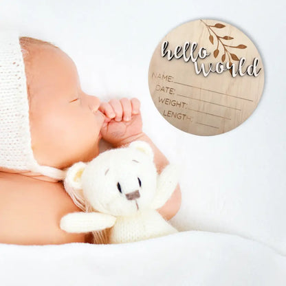 Classic Birth Announcement Disc - Timber Tinkers