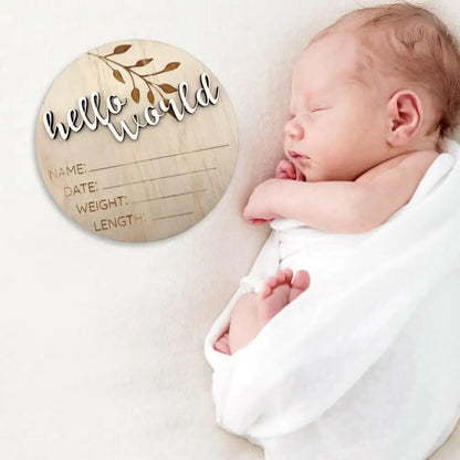 Classic Birth Announcement Disc - Timber Tinkers