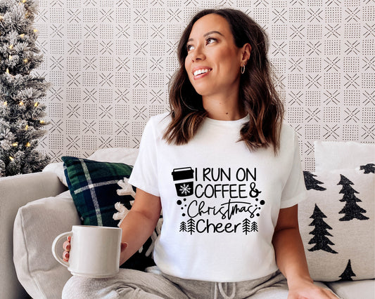 I run on coffee & Christmas Cheer T-Shirt