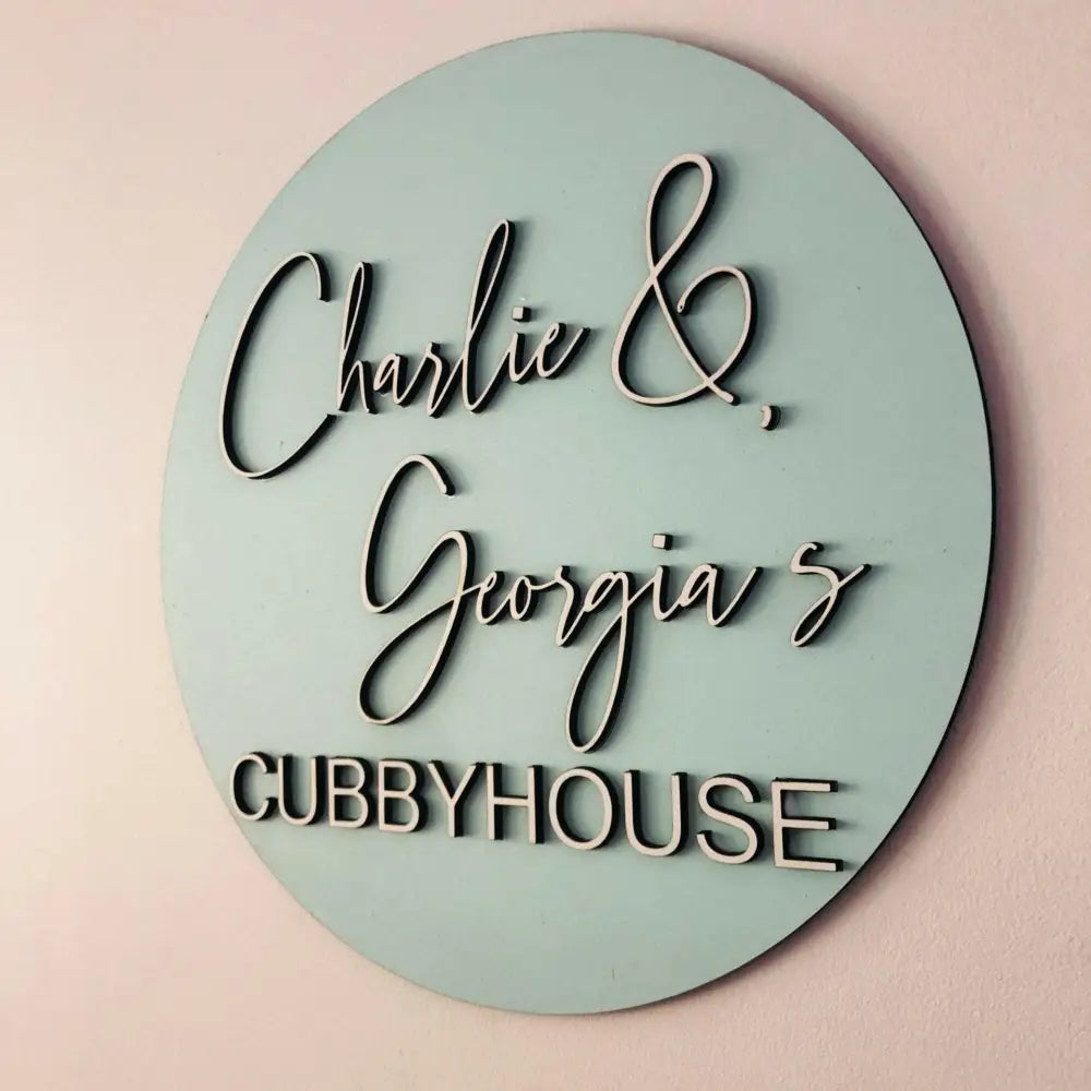 Cubby House Sign - Timber Tinkers