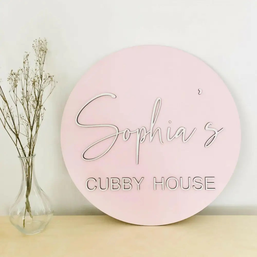 Cubby House Sign - Timber Tinkers