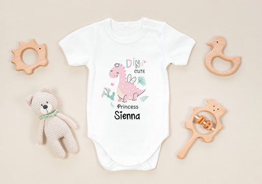 Personalised Princess Dino onesie