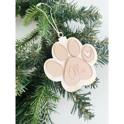 Dog Paw Ornament