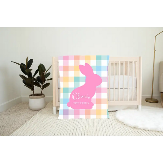 Easter Blanket - Gingham Bunny - Timber Tinkers