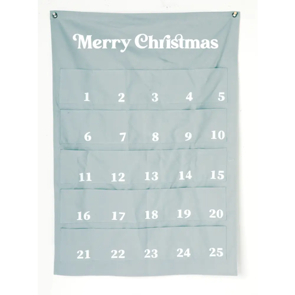 Extra Large Merry Christmas Advent Calendar - GREY