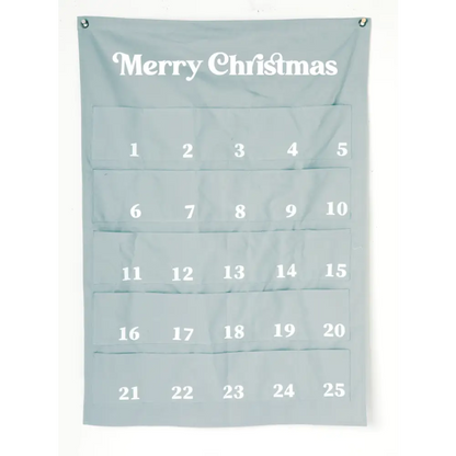 Extra Large Merry Christmas Advent Calendar - GREY