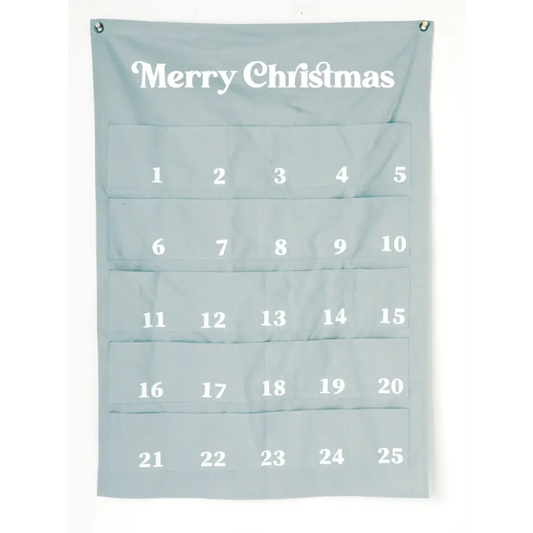 Extra Large Merry Christmas Advent Calendar - GREY