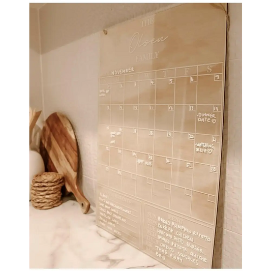 Family Calendar - Classic Design - Timber Tinkers