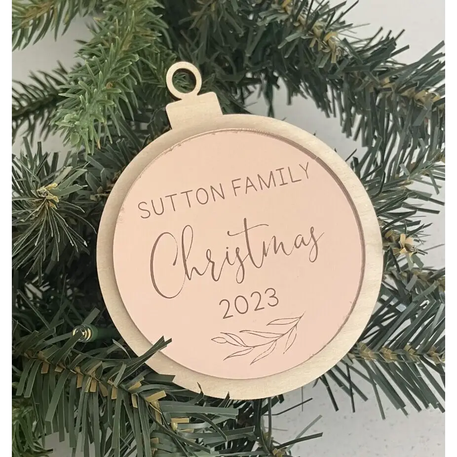 Family Christmas 3D Ornament