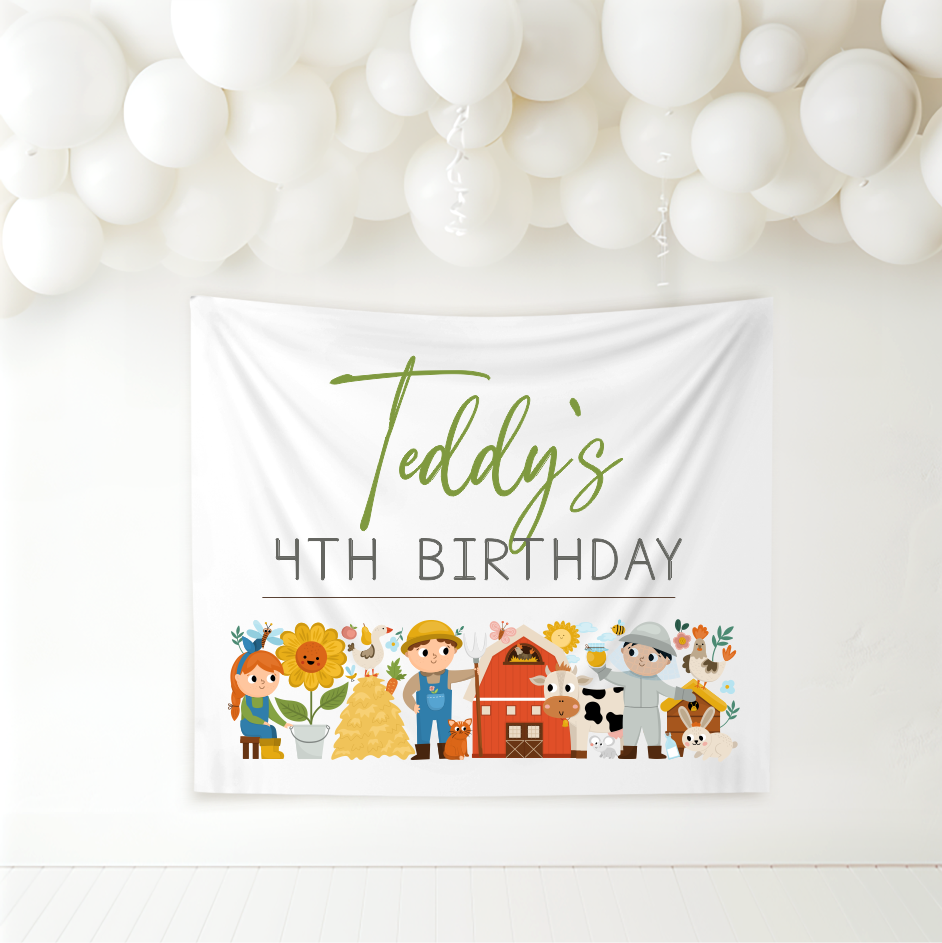 Birthday Banner - Farm