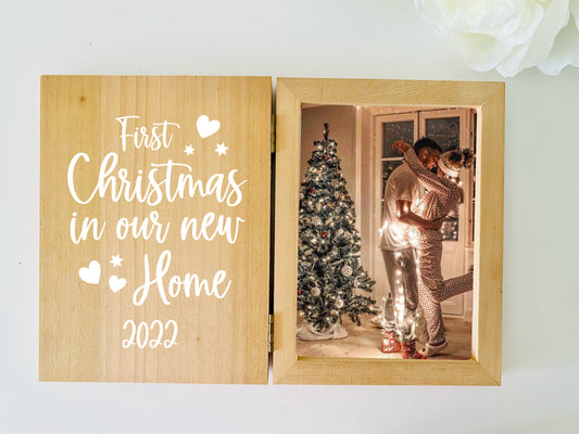 Christmas Photo Frame - First Christmas in our New Home 2024 - PRE ORDER SHIPS END OCT 2024